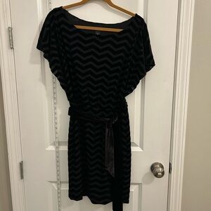 White House Black Market Black Sheath Dress with Dolman Sleeves